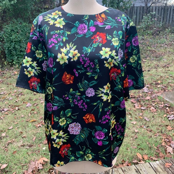 Vintage Silky Floral Blouse - Picture 5 of 12
